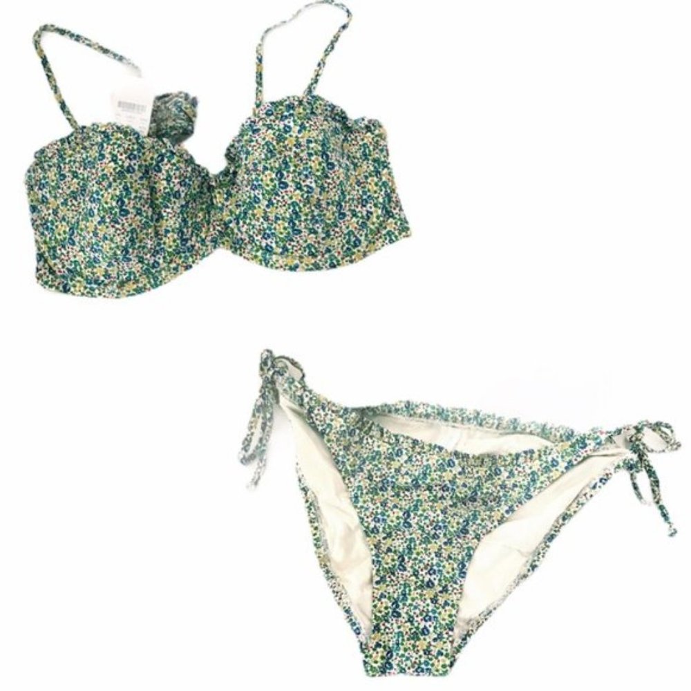 NWT J.Crew Eloise Liberty floral print bikini set